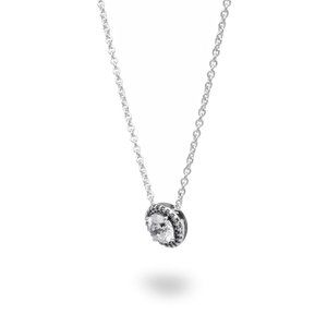 Pandora Jewelry - Round Sparkle Halo Necklace _ Silver Pandora Jewelry - Round Sparkle Halo Necklace _ Silver